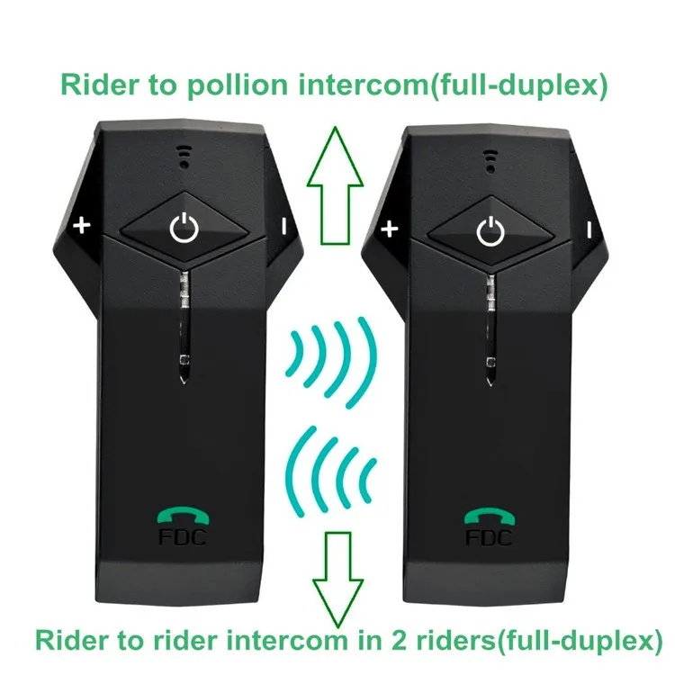 1PCS 1000m Motorbike Moto Helmet Bluetooth Intercom Stereo Headset Handsfree BT Interphone Earphones with NFC FM+Remote Control  (3)