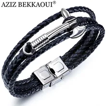 Дропшиппинг новейший винтажный топор браслет Многослойный черный панк кожаный браслет для женщин мужчин подарок на день рождения Аксессуары
