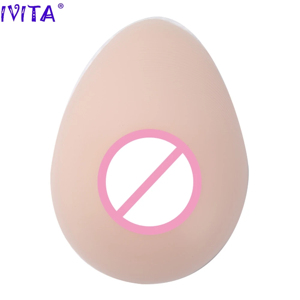 

IVITA One White False Breast Fake Boobs Silicone Breast Forms For Crossdresser Postoperative Drag Queen Transgender Mastectomy