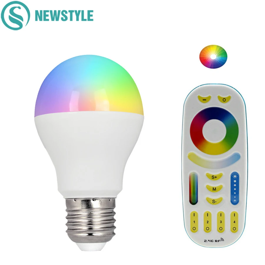 

Mi Light 6W RGBCCT LED Bulb Lamp Light 2.4G RF Wireless Dimmable E27 AC86-265V Spotlight Indoor Decoration