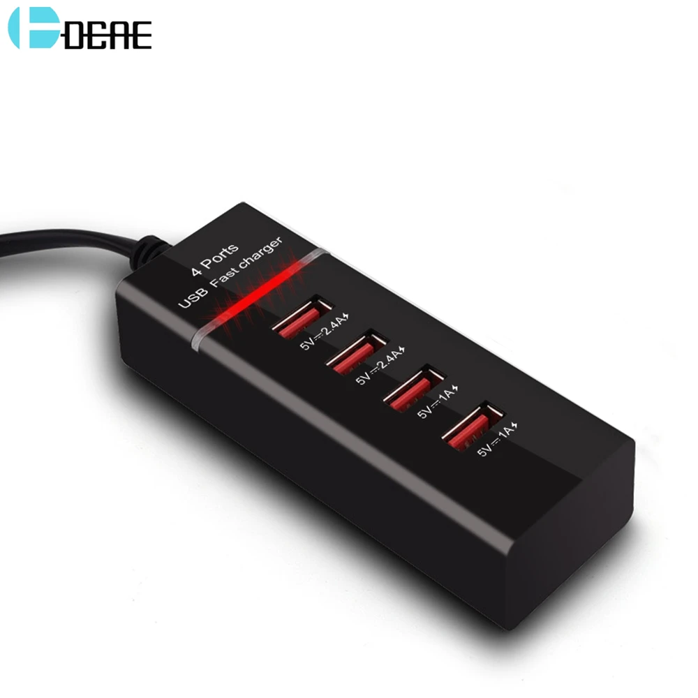 Dcae سريع شاحن usb 4 usb الجدار شاحن الهاتف المحمول محول ل فون س 8 7 6 ثانية زائد باد سامسونج s9 s8 xiaomi mi8 mi6 مزيج 2 ثانية Dcae سريع شاحن usb 4 usb الجدار شاحن الهاتف المحمول محول ل فون س 8 7 6 ثانية زائد باد سامسونج s9 s8 xiaomi mi8 mi6 مزيج 2 ثانية