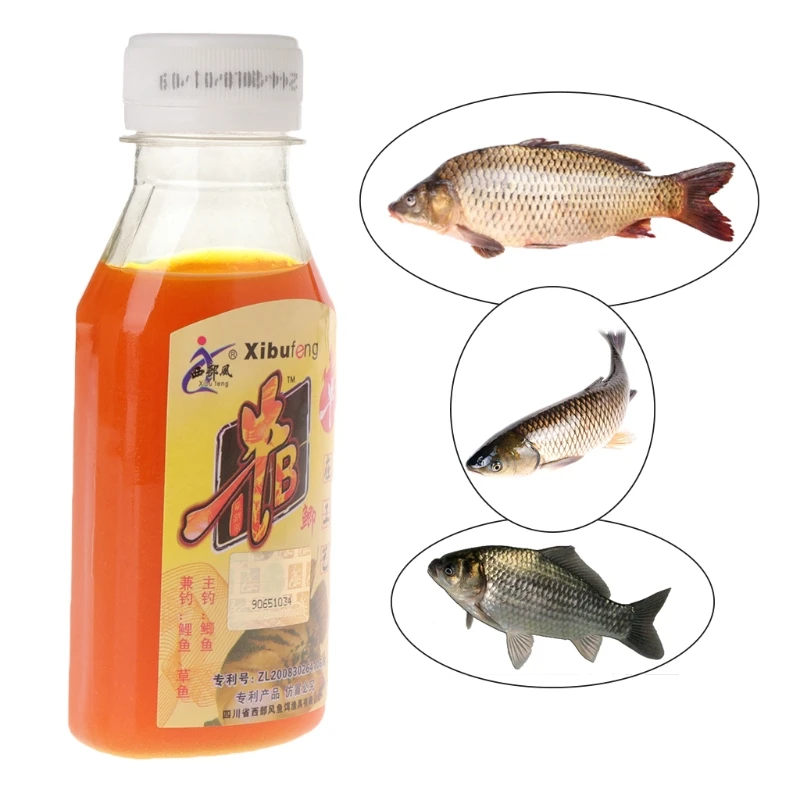 

90ml Fishing Bait Artificial Lure Liquid Carp Flavor Additive Fishy Smell Bottle