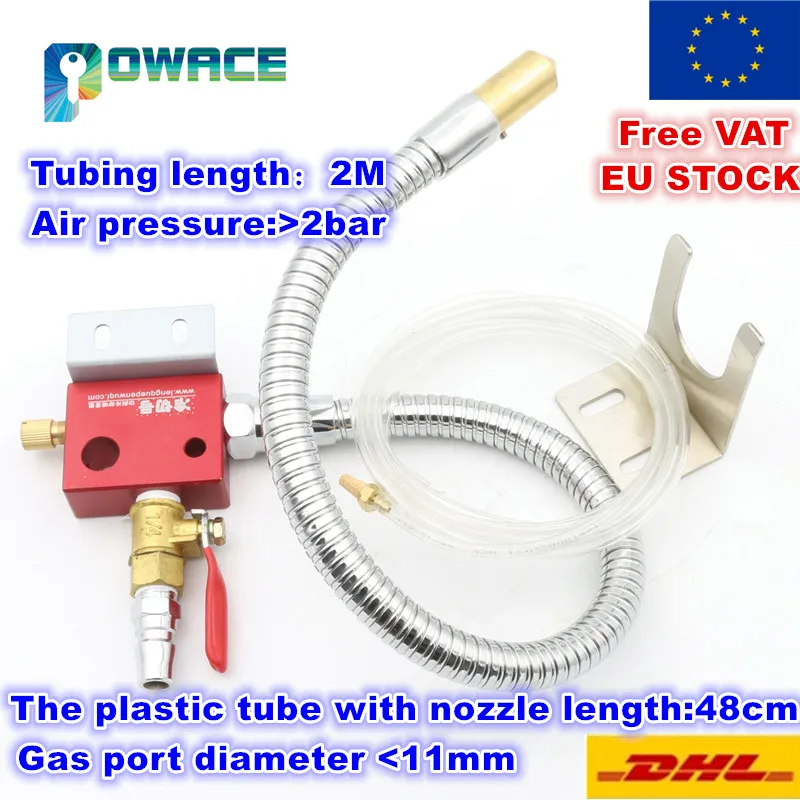 

[EU Delivery] Metal cooling water pipe Mist Coolant Lubrication Spray System Metal hose for CNC Lathe Milling Machine