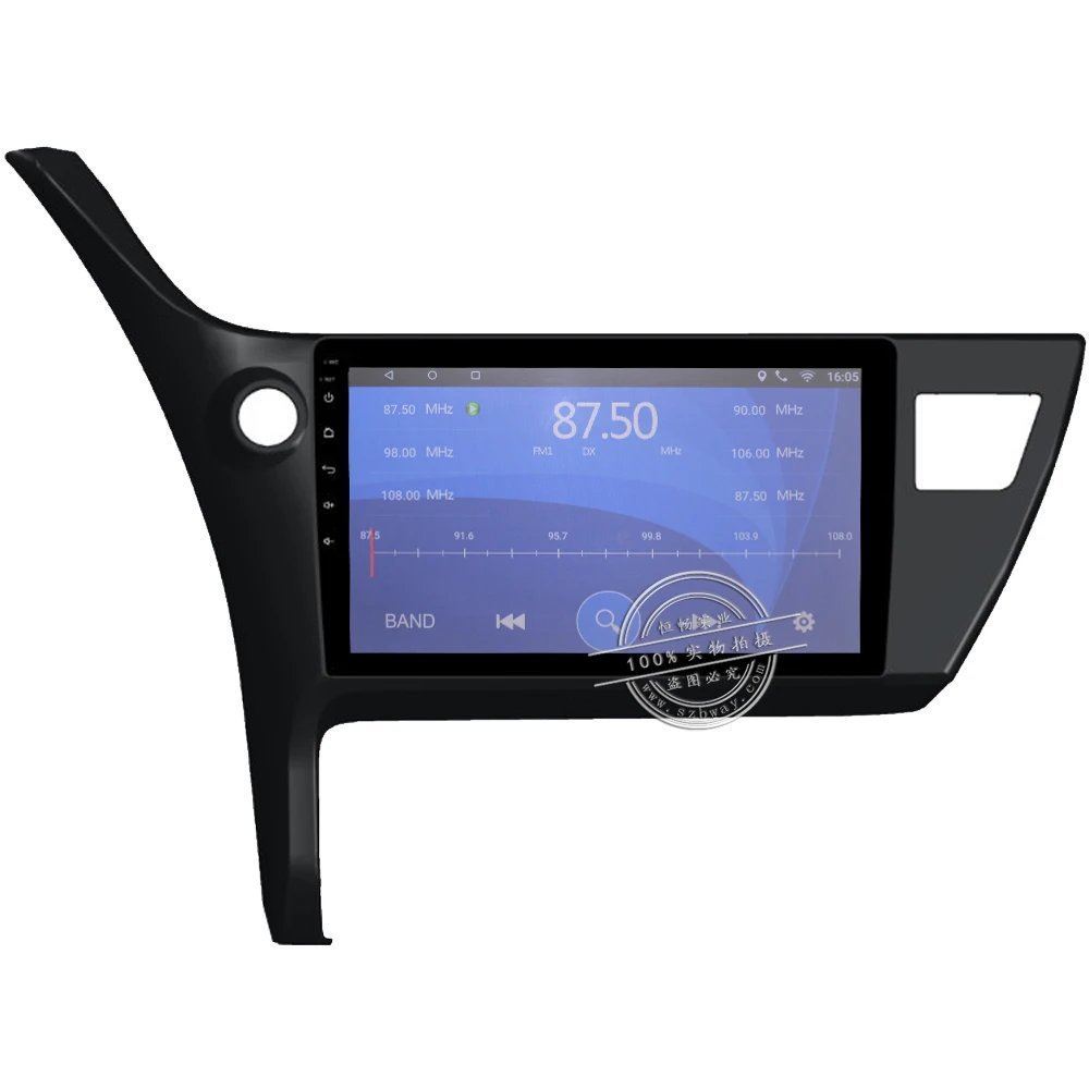 Excellent Bway 10.1" 2 din Car radio for Toyota corolla 2017 Quadcore Android 7.0.1 car dvd player gps navi with 1 G RAM,16G ROM 2