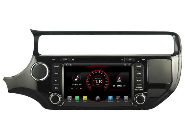 Best Navirider car dvd player multimedia autoradio android 8.1 wifi gps navigation screen for Kia Rio K3 2015-2017 headunit audio FM 2