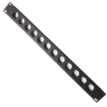 Panneau de brassage XLR, 10 pièces/lot 12 ports/voie/trou, montage en Rack de 19 pouces, connecteurs de Type D-Audio, haute qualité