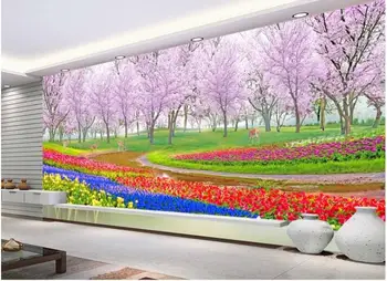 

3d wallpaper custom mural non-woven 3d room wallpaper Acura flowers and forest beautiful mural photo 3d wall mural wallpaper