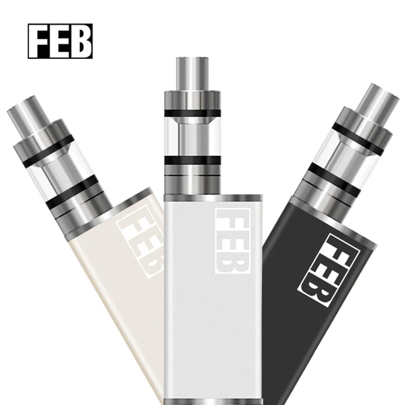 100% оригинал Sigaretta Elettronica комплект Completo Фев TC 80 Вт поле Mod Kit с 2500 мАч батарея дым Vape |