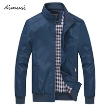 DIMUSI 2017 Frühling Herbst Männer Jacke Männliche Mantel Lässig Feste Jacke Slim Fit Stehkragen Reißverschluss Männer Jacken Mantel 6XL, YA626