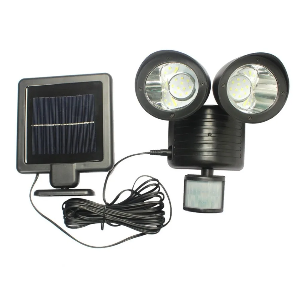 Koop 22LED Dual Security Detector Solar Spot Light Motion Sensor Schijnwerper Outdoor Wandlamp voor Tuin Landschap