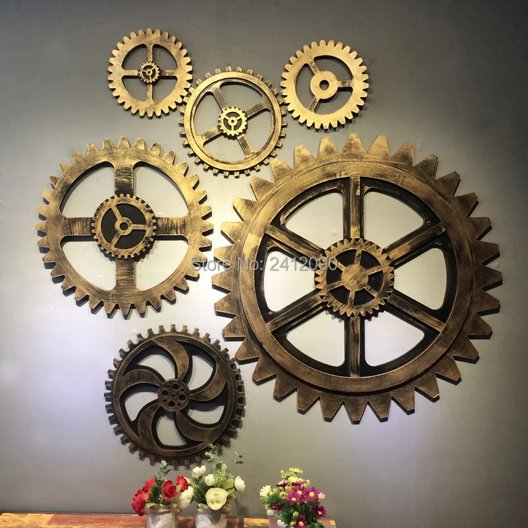 IMIKEYA 2 Pièces Vintage pour Engrenages Industriels Décoration Murale Ventilateur en Bois Motif Roue Dentée Art Mur D' Artisanat Pendentifs Décor pour La Maison Bar Bureau Hôtel Café IMIKEYA 2 Pièces Vintage pour Engrenages Industriels Décoration Murale Ventilateur en Bois Motif Roue Dentée Art Mur D' Artisanat Pendentifs Décor pour La Maison Bar Bureau Hôtel Café