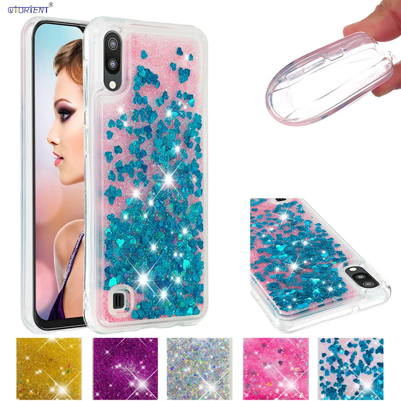 

For Samsung Galaxy A10 2019 SM-A105F/DS SM A105F/DS Glitter Liquid Cover for Galaxy M10 SM-M105FN/DS SM-M105F/DS Silicone Cases