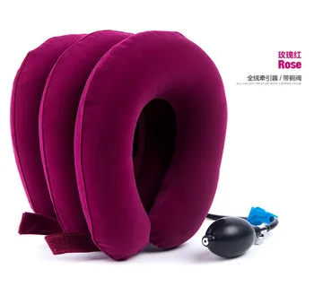 

Three layer full velvet cervical vertebra massager