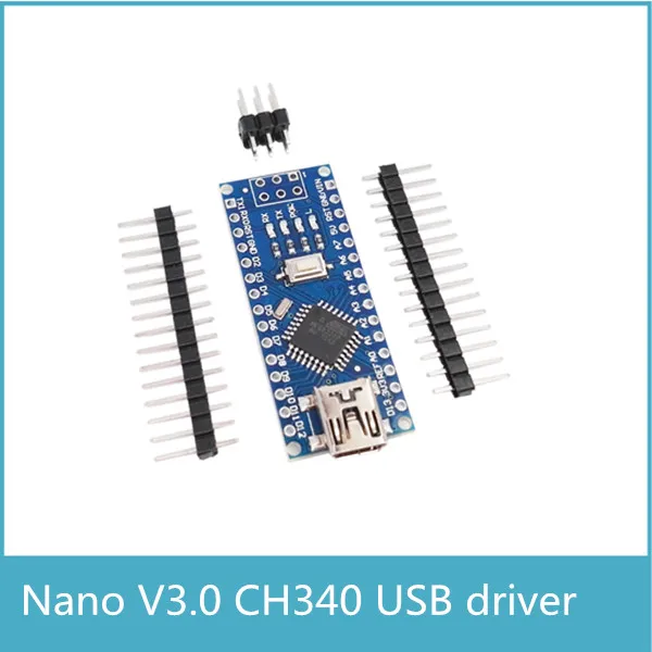 

Free shipping 3pcs Nano 3.0 controller compatible for arduino nano CH340 USB driver NO CABLE nano v3.0