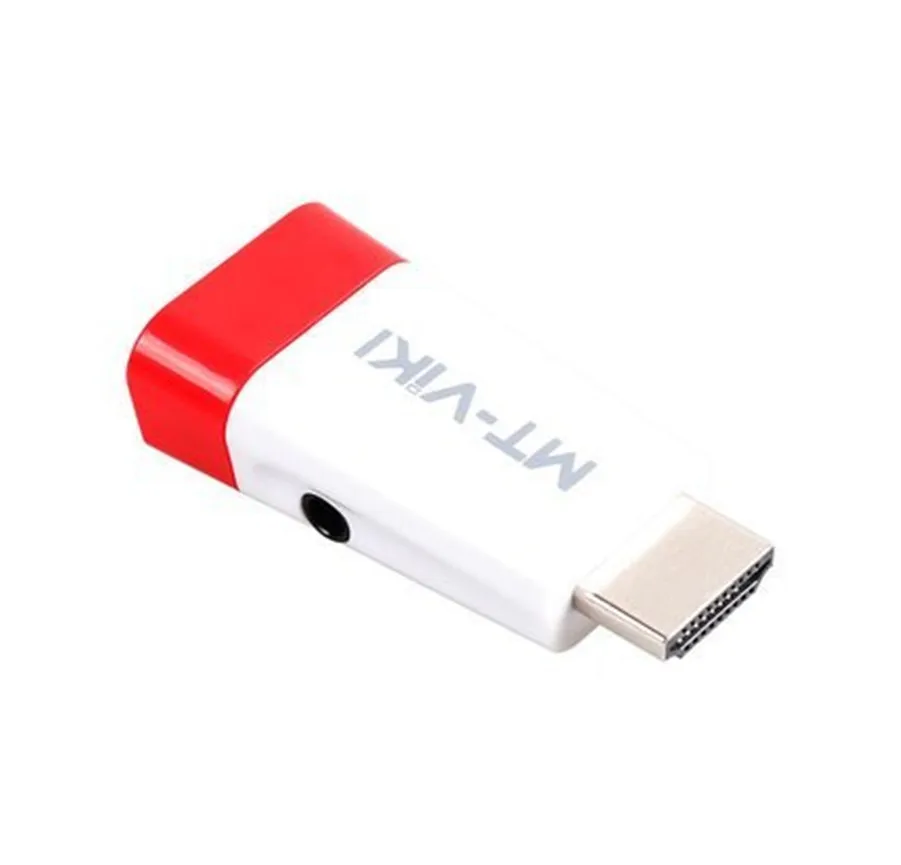 MT VIKI HDMI к VGA Мини конвертер HDMI2VGA адаптер с 3,5 мм аудио plug and play 1080 p MT-3004