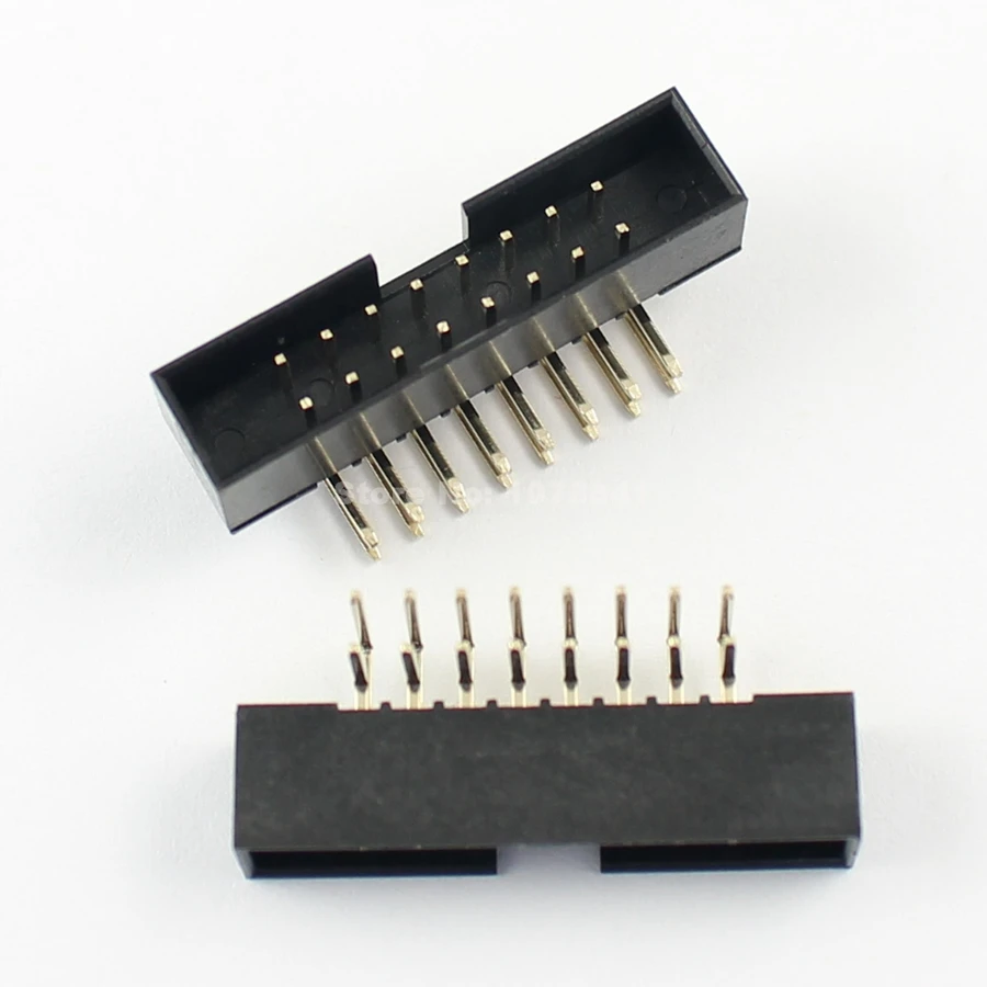 100 шт. в партии 2 мм 2x8Pin 16 Pin правый угол штырь Shrouded IDC Box коннектор|connector 2mm|connector