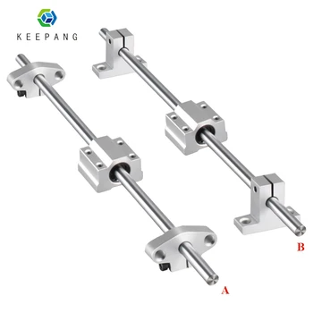 

1set Smooth Rod Optical Axis Linear Rail Shaft OD8MM 200-285mm + SCS8UU Linear Bearing Blocks + SK8 SHF8 3D Printer Smooth Rod