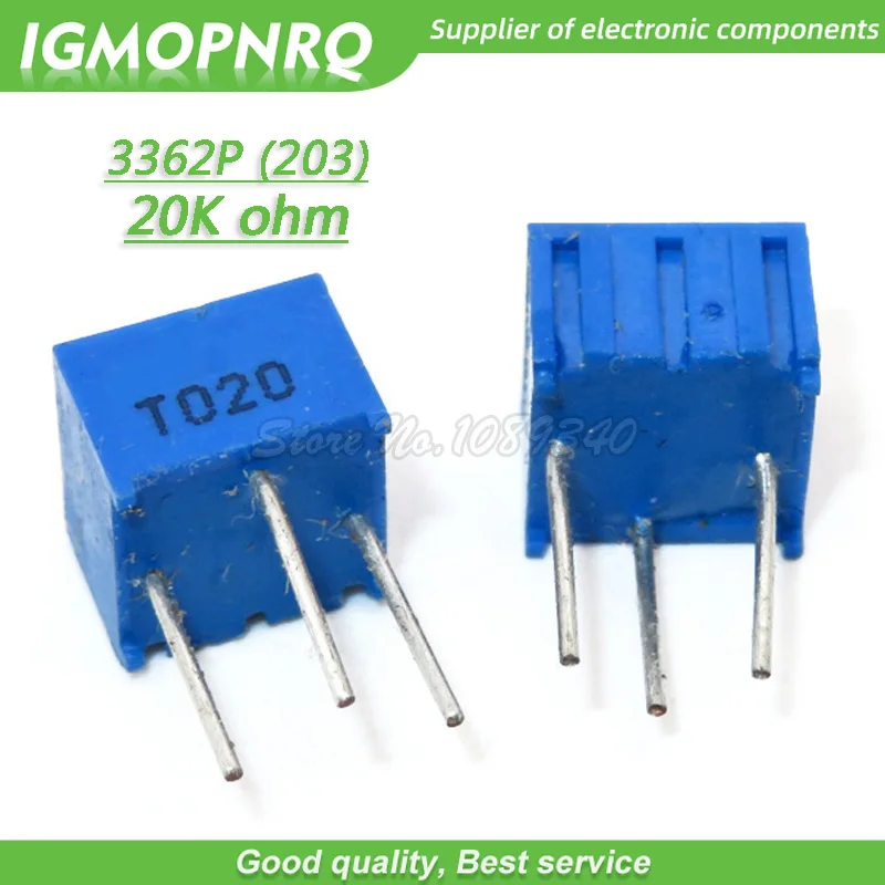 10 шт. 3362P-204LF 3362P 204 200K Ом триммер регулируемый резистор потенциометра 3362p-1-204