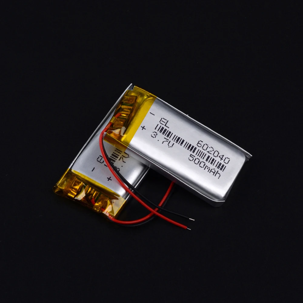 602040 500mAh 3,7 v Li Ion Po литий-полимерные батареи для диктофона гиромиашку Автомобильный видеорегистратор зеркало gps навигация