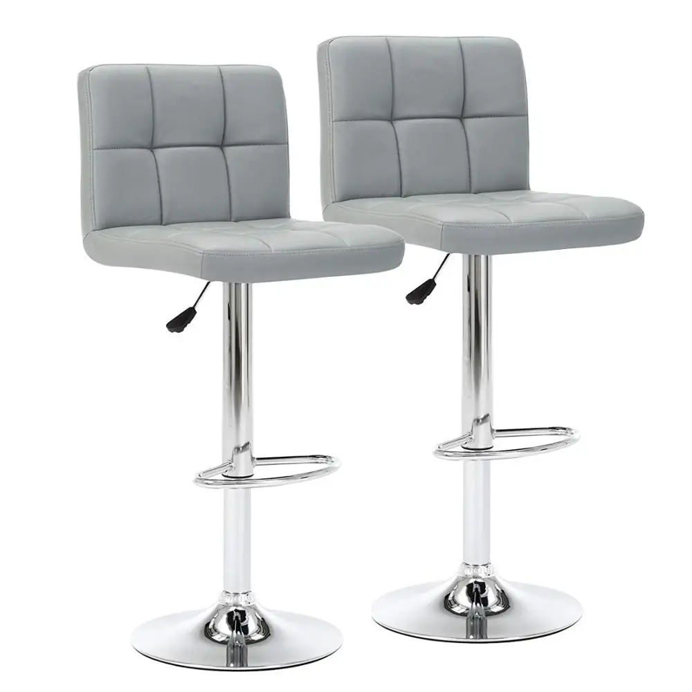 Bar Chair Cuban Style Faux Leather Bar Stools Set of 2, Contemporary Kitchen Breakfast Stool Chairs With Back DE Bar Chair Cuban Style Faux Leather Bar Stools Set of 2, Contemporary Kitchen Breakfast Stool Chairs With Back DE