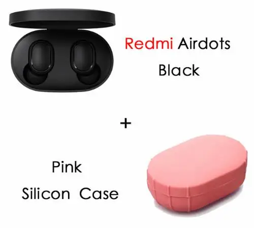 Новейший Xiaomi Redmi Airdots TWS стерео Bluetooth 5,0 наушники-вкладыши ANC и микрофон hands-free наушники AI управление - Цвет: n pink case