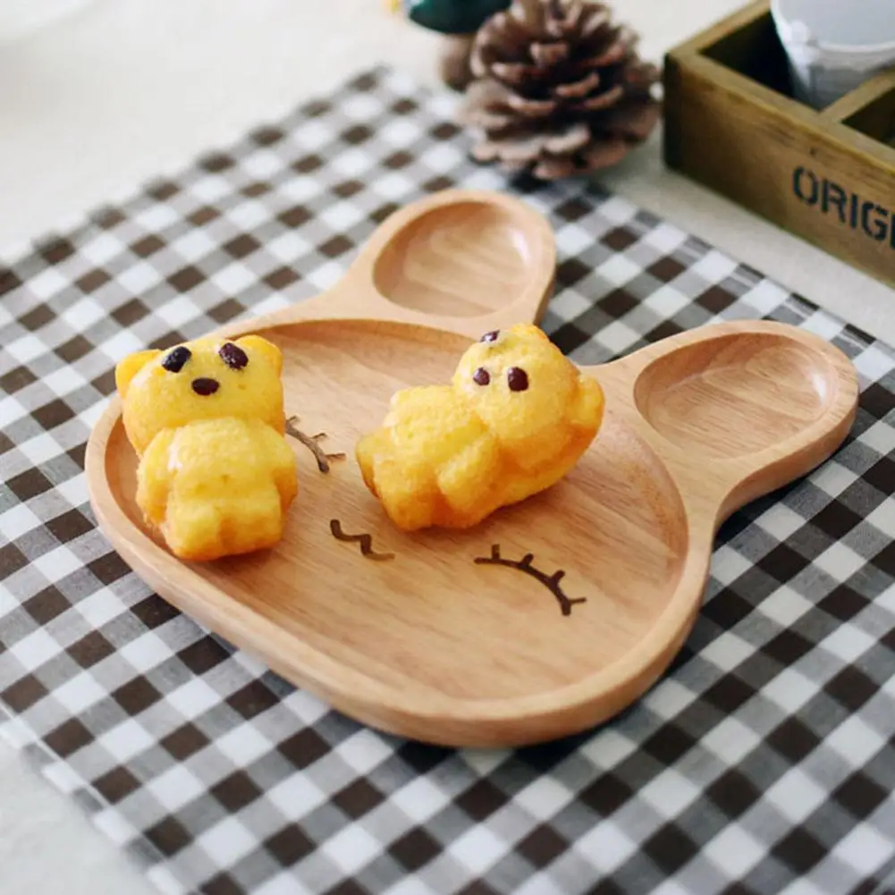 Cute Cartoon Innovative Rabbit-shaped Tray Natural Bamboo Baby Feeding Dessert Tableware Plate Kids Children Dinnerware Dishes Cute Cartoon Innovative Rabbit-shaped Tray Natural Bamboo Baby Feeding Dessert Tableware Plate Kids Children Dinnerware Dishes