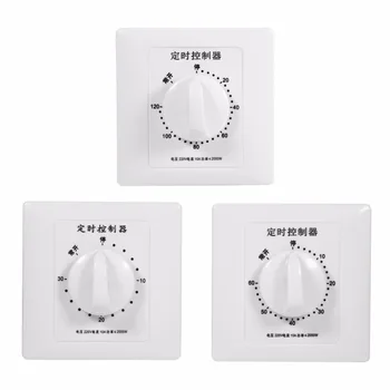 

Mechanical Timer Swtich AC 220V 30/60/120 Minutes Intelligent Timer Switch Controller Countdown High Power Timing Control Tools