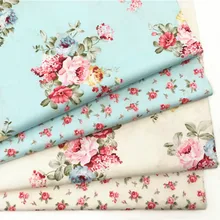 Buulqo 100% bawełna twill kwiat tkaniny dla majsterkowiczów tekstylia do szycia tecido tkanki patchworkowa pościel pikowania