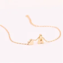 N пикантные сердце ножной браслет цепи для Для женщин Персонализированные Буквица сандалии Ножные браслеты enkelbanden goud пляж золотые украшения Цвет подарок