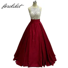 Атласные вечерние платья бордовые вечерние платья с бретельками Vestido de Formatura бальное платье длиной до пола robe de soiree