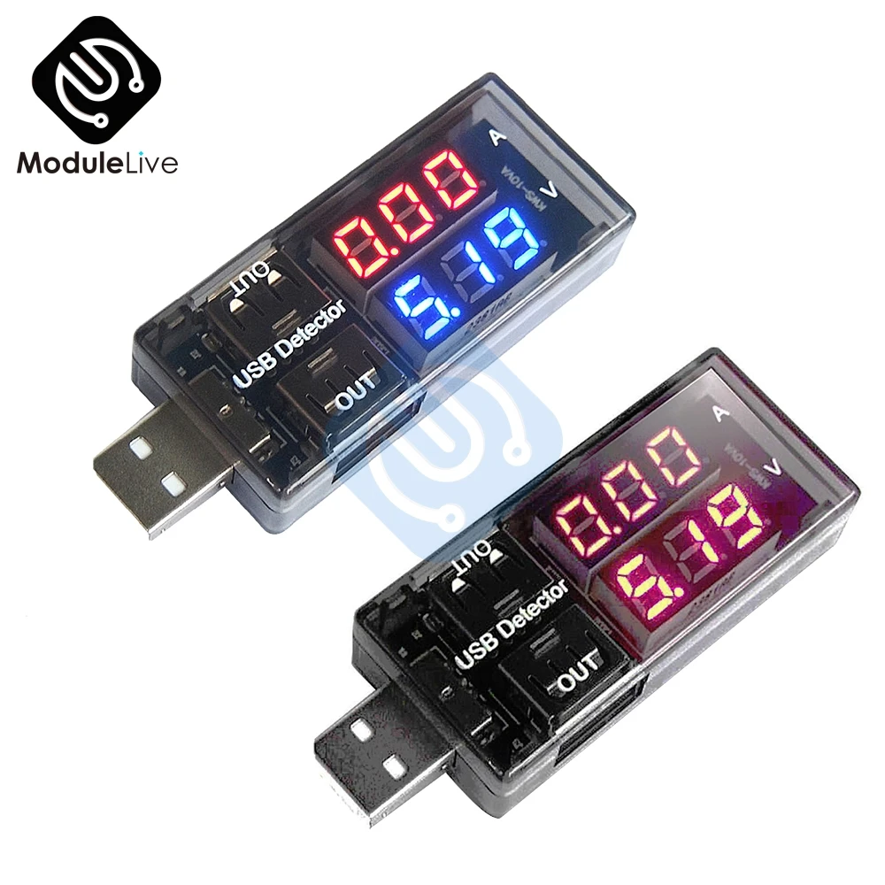 

USB Charger Doctor Digital Dual Display Charging Battery Voltmeter Ammeter Ampermeter Current Meter USB Detector Smart Function