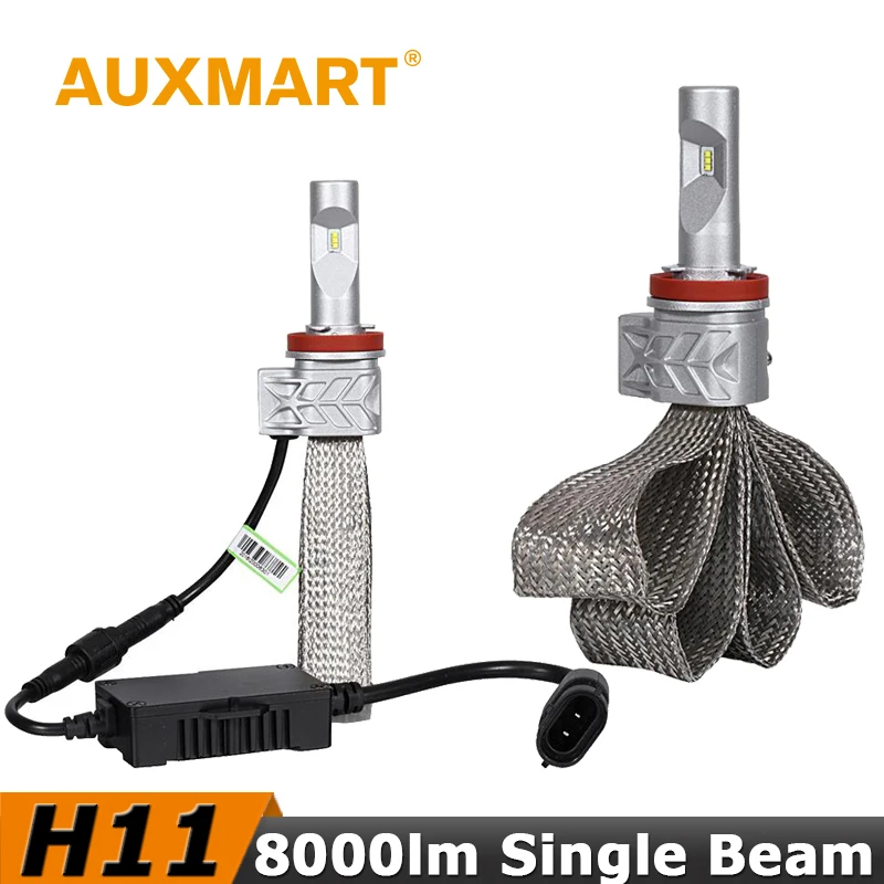 

Auxmart H11 Car LED Headlight Kit H8 H9 Auto Copper Cooling Belt CREE Chips CSP Led 72w/set Fog Light for Audi BMW Ford Toyota