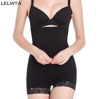 

LELINTA Women's Shapewear Butt Lifter Panty High Waist Trainer Tummy and Thigh Control Firm Tight Shorts Slimming Body Shaper