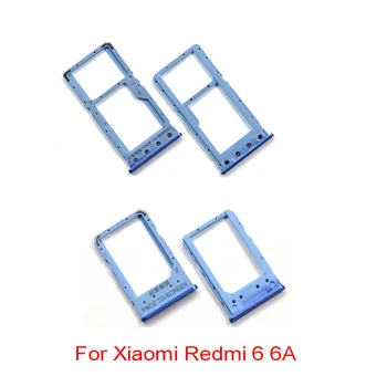 

New Sim Cards Adapters For Xiaomi Redmi 6A 6 ASIM Card Holder Tray Slot Replacement Parts