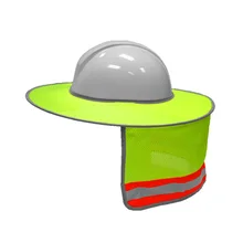 Защита от солнца для жесткой шляпы высокая видимость Светоотражающая полная шляпа с защитной сеткой Солнцезащитная защита шеи GY88