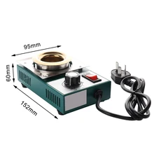 150 Вт припой кувшин оловяный плавильный Пайка и Распайка ванны печи 100-600 градусов быстрый нагрев регулируемый темп сварочный инструмент