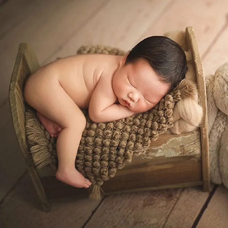 Ylsteed одеяла для фотосессии новорожденных реквизит для фотосессии детская корзина наполнитель одеяло с кисточками фотосъемка фон
