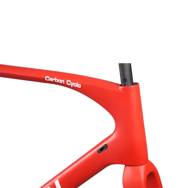 Perfect ICAN BIKES new flat mount Disc brake carbon bike frame Full internal cable size 49/51/53/55/57/60cm fit 142*12mm rear axle 17