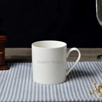 

48pcs/lot Free DHL shipping ceramic super white coffee mugs and cups porcelain plain white cups drinkware