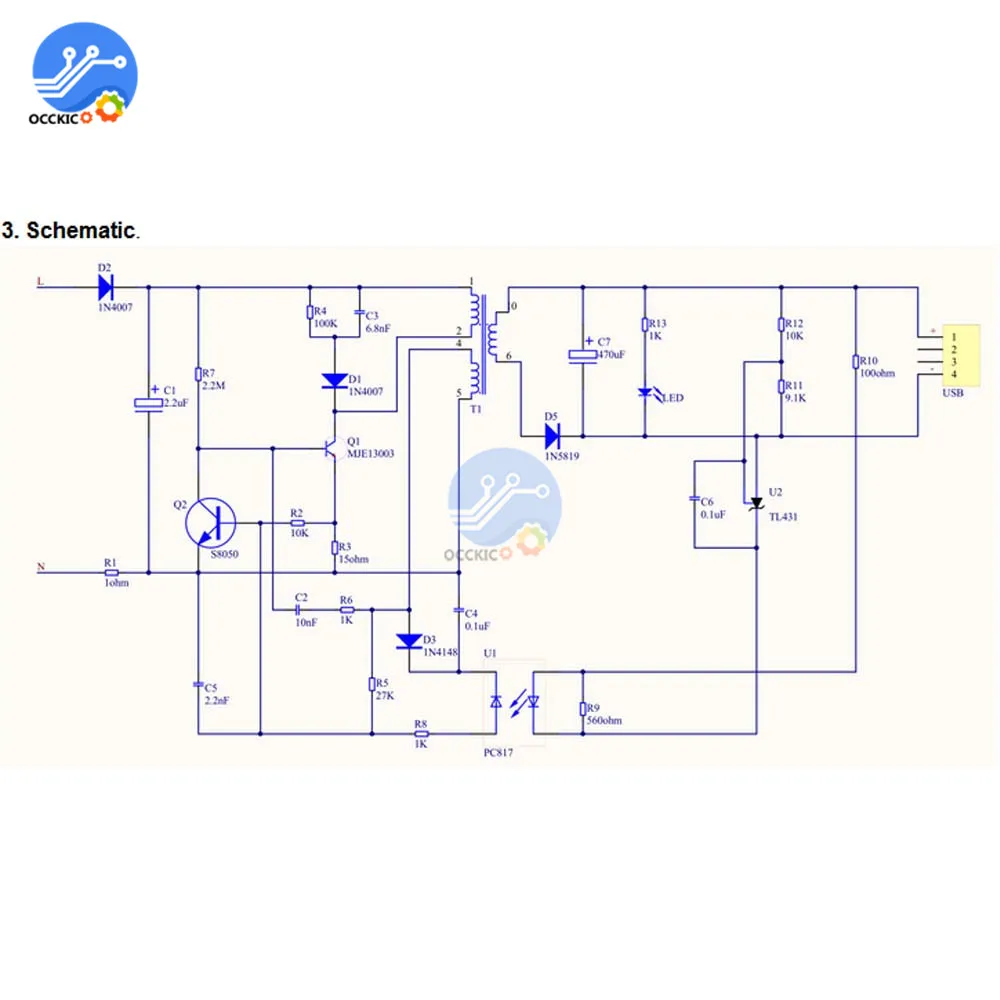 5V 800mA Регулируемый адаптер питания DIY Kit AC 220V к DC USB зарядный для телефона|Адаптеры