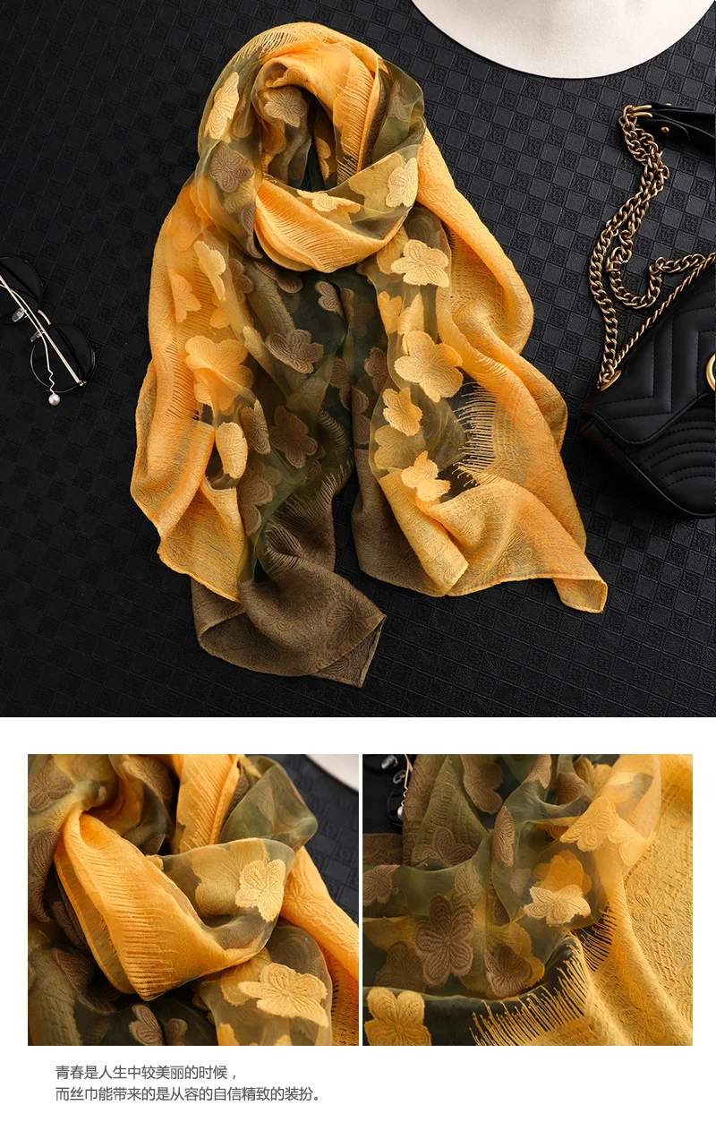 Дизайнерский брендовый женский шарф летние шелковые шарфы для леди пашмины длинный размер Платки банданы хиджаб шарфы для шеи Шали Обертывания