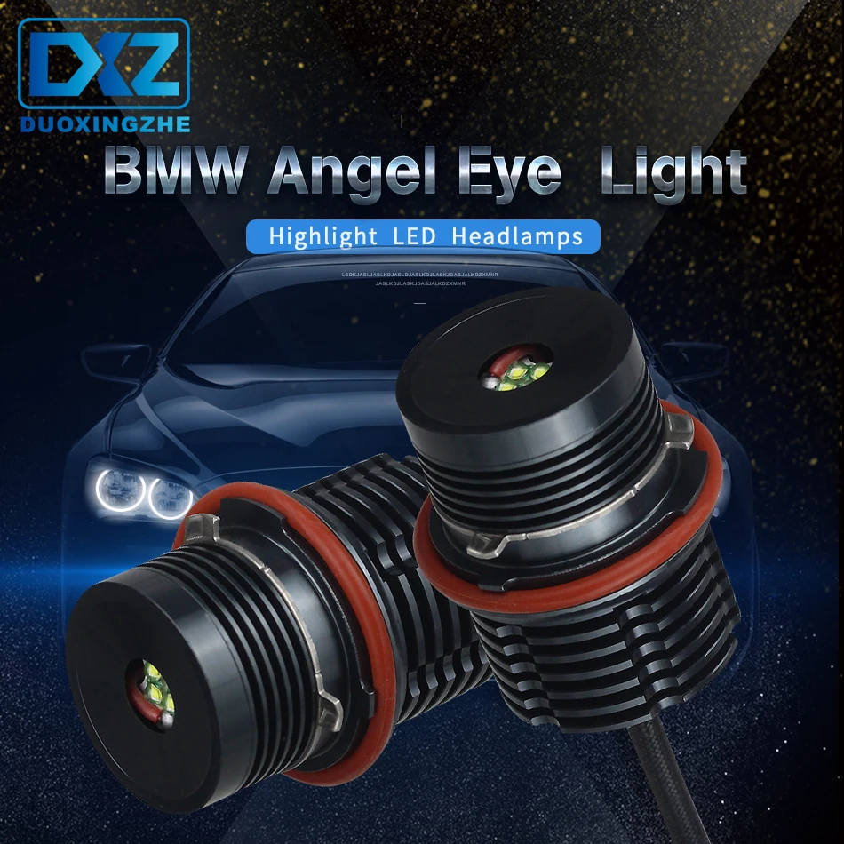 

DXZ 2Pcs Car LED light 40W Angel Eyes Error Free LED Halo Ring Light Bulbs For BMW E39 E53 E60 E63