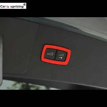 

ABS Car styling indoor Refit red 3D Sticker Back row trunk switch Decorative strip for Porsche new cayenne 2018 accessory