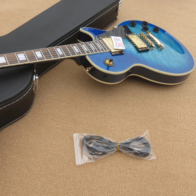 

Free shipping to sky blue G - Custom LP guitar
