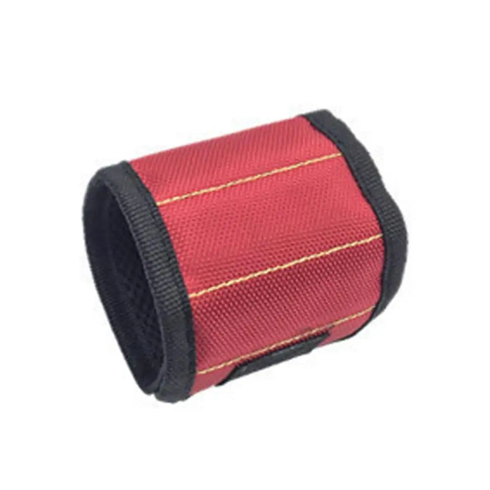 3 P полиэстер магнитный ремешок портативный Электроинструмент наручные сверло для ремней держатель инструмента саморезы Инструменты для ремонта - Цвет: Красный