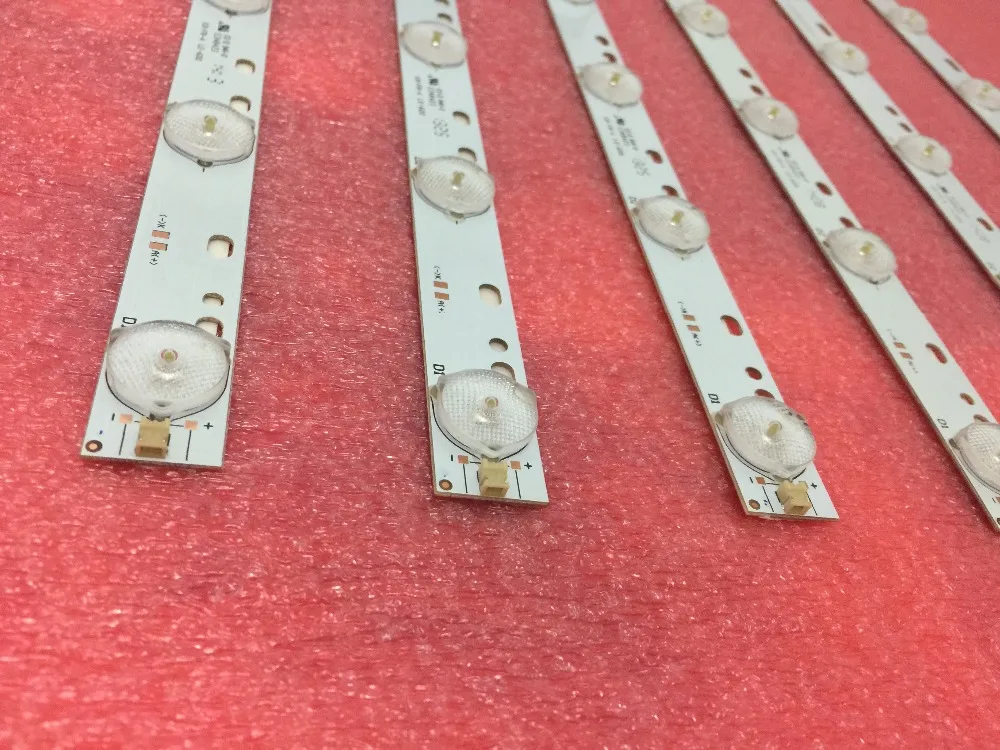 

6pcs 32'' 570mm*17mm 10leds LED Backlight Lamps LED Strips w/ Optical Lens Fliter for TV Monitor Panel 30V New