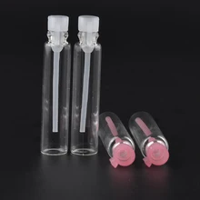 100 шт 2 мл Пустые контейнеры флакон для духов Пробники Мини Стеклянная бутылка эфирное масло жидкое масло ароматизатор пробирки бутылки