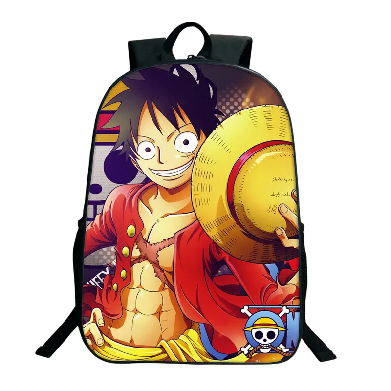 

2018 New Fashion ONE PIECE School Bags 16 Inch Anime Bookbag Children Teenagers Backpack Men Women Shoulder Bag Luffy Chopper