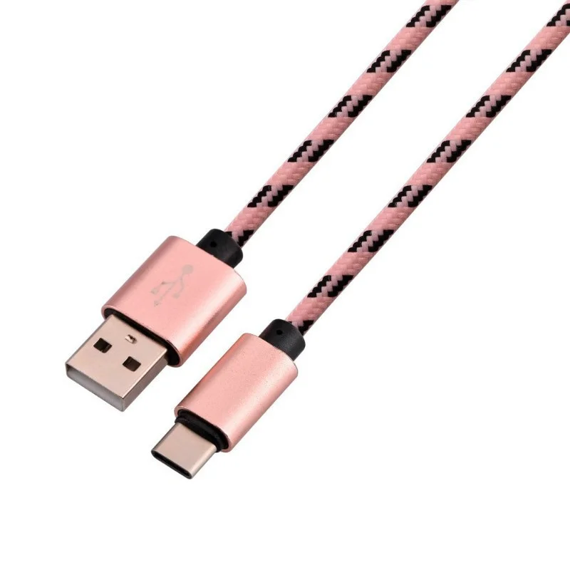 Светодиодный USB Зарядное устройство 3,1 Тип C кабель для быстрой зарядки USB для Xiaomi Mi фотокамеры мгновенного действия 8 7 6 6X A1 oneplus 6 NEX 5t 3T huawei p20 lite honor 9 10 для nokia x6 - Тип штекера: 1m cable pink