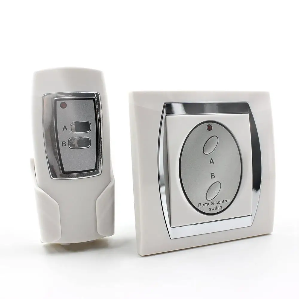 

2-Channel Digital Wireless Remote Control Indoor Power Switch with A and B buttons
